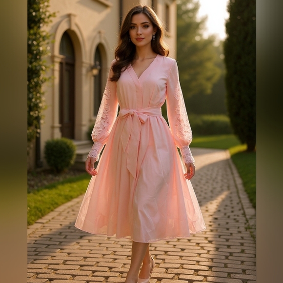 Kobi Halperin Adrienne Lace Sleeve Dress Size Small NWT - Picture 2 of 14